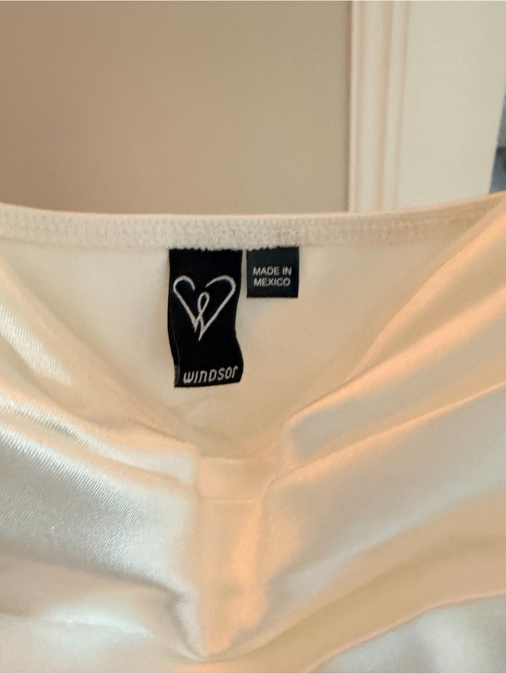 Windsor Ivory Satin Party Mini Dress - Picture 8 of 10
